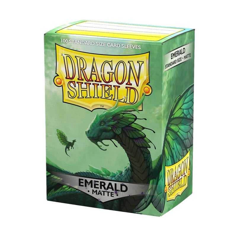 Dragon Shield | Standard Size Card Matte Sleeves | 100 CT - Smooth & Tough Premium TCG Sleeves | Compatible with Pokemon, Flesh & Blood, One Piece & Magic The Gathering | Emerald - Image 1